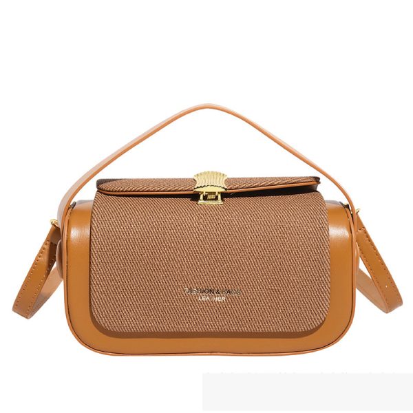 Fashionable Trendy Elegant Small Square Bag Shoulder Crossbody Bag Literary Simple Handbag Luxury Retro Box Bag Wholesale - Image 9