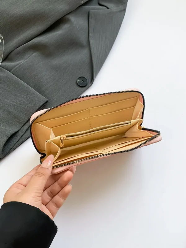 PU Leather Solid Color Wallet - Image 18