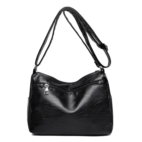 PU Leather Multi-Pockets Crossbody Bag - Image 12