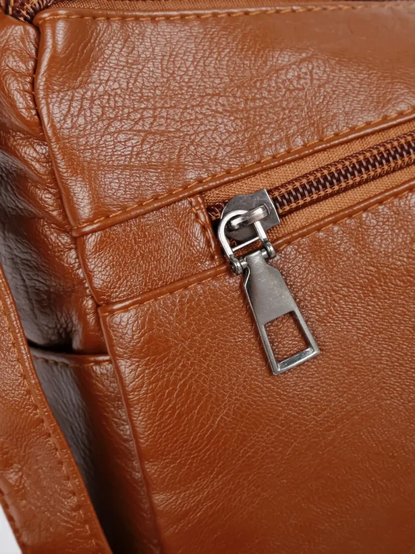 PU Leather Adjustable Strap Shoulder Bag - Image 14