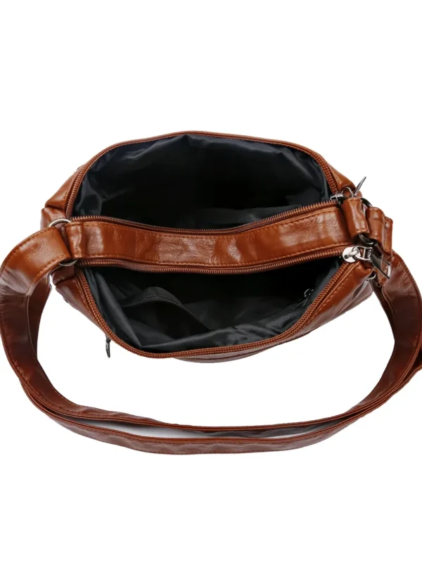 PU Leather Adjustable Strap Shoulder Bag - Image 2