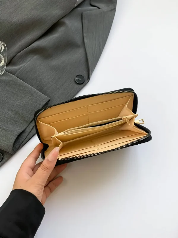 PU Leather Solid Color Wallet - Image 15