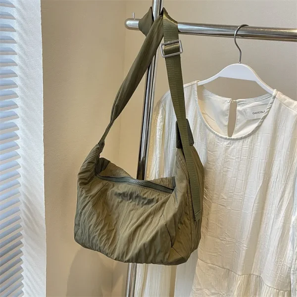 Pleated Dumpling Crossbody Bag - Image 10