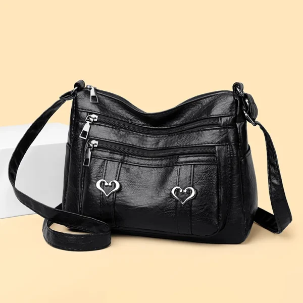 PU Leather Multi-Pockets Crossbody Bag - Image 7