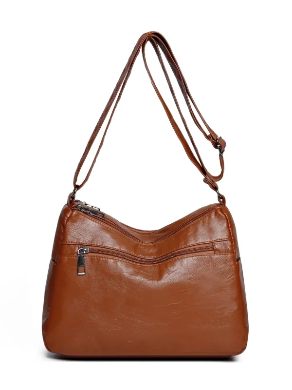 PU Leather Adjustable Strap Shoulder Bag - Image 10