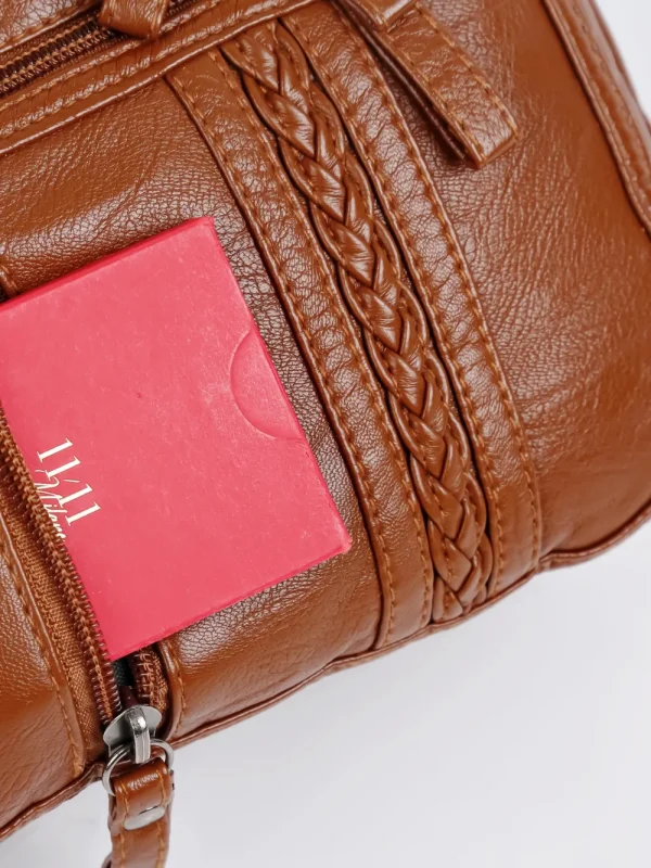 PU Leather Adjustable Strap Shoulder Bag - Image 19
