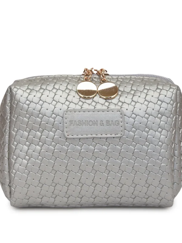 PU Leather Woven Clutch - Image 16