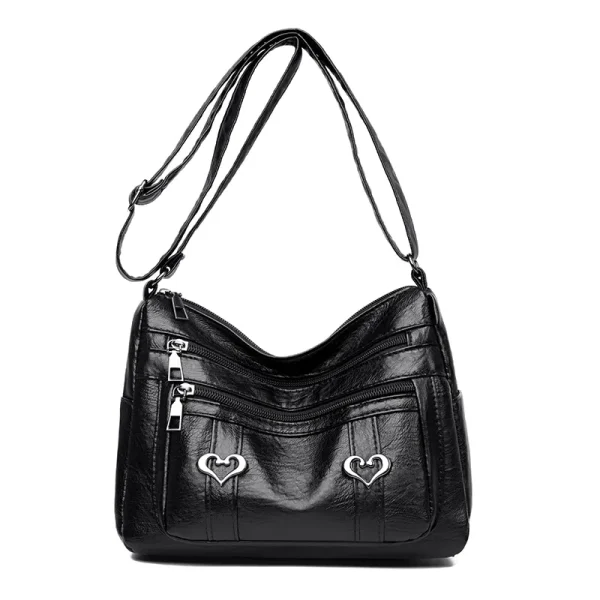 PU Leather Multi-Pockets Crossbody Bag - Image 9