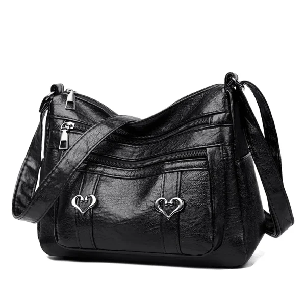 PU Leather Multi-Pockets Crossbody Bag - Image 15