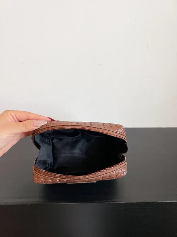 PU Leather Woven Clutch - Image 12