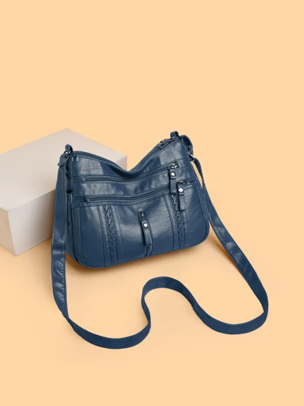 PU Leather Adjustable Strap Shoulder Bag - Image 27