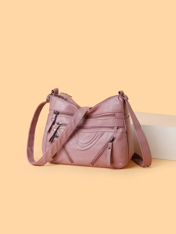 PU Multi-Compartment Crossbody Bag - Image 13