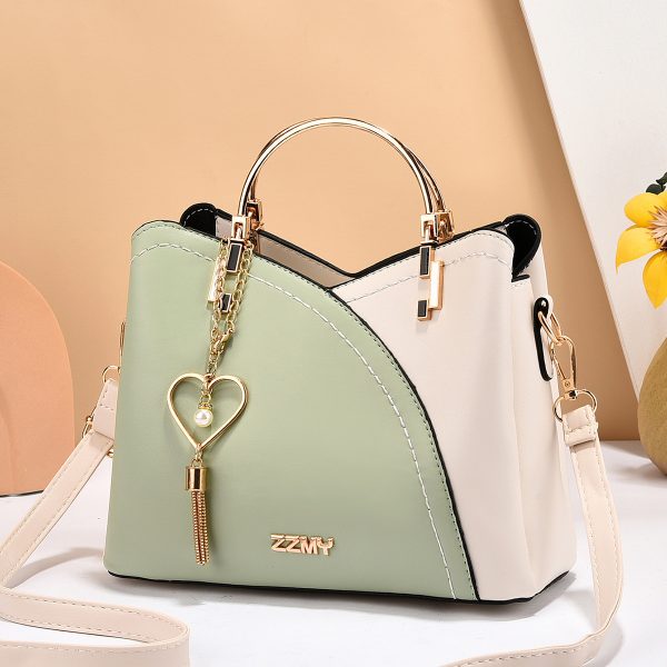 Trendy Handbag Korean Style Color Block Large Capacity Women's Bag Fashion Shoulder Crossbody Bag Wholesale Cross-border Bucket Bag - Image 13