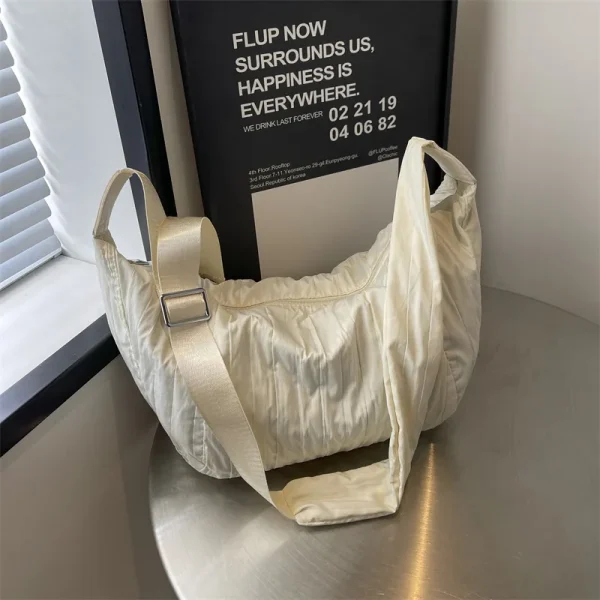 Pleated Dumpling Crossbody Bag - Image 4
