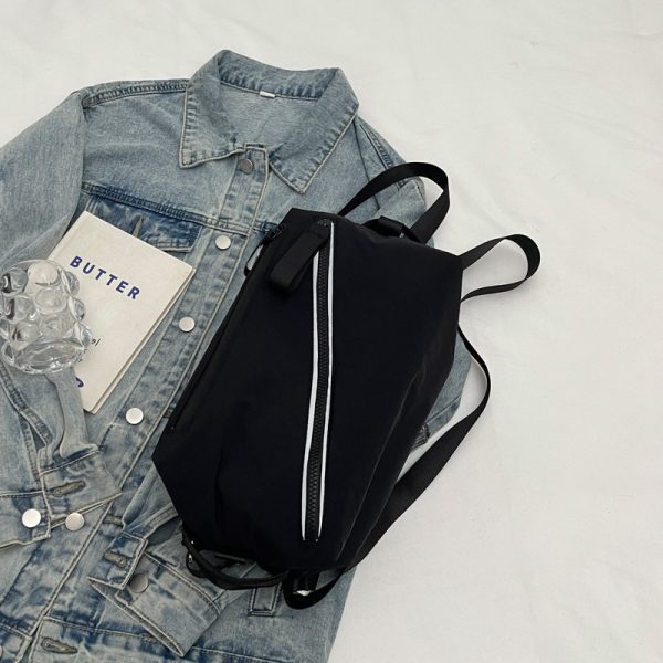 Simple Toast Bag Large Capacity Diagonal Cross Shoulder Small Square Bag Solid Color Sports Yoga Backpack for Students - Image 6