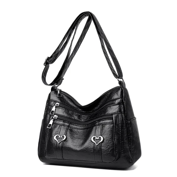 PU Leather Multi-Pockets Crossbody Bag - Image 10
