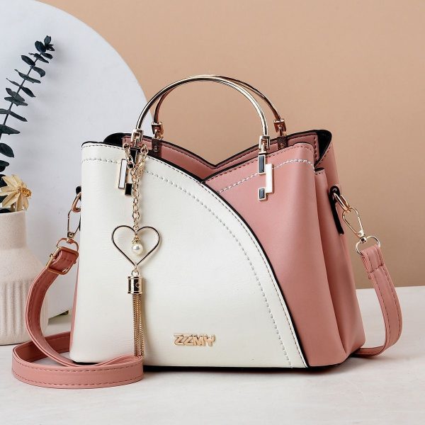 Trendy Handbag Korean Style Color Block Large Capacity Women's Bag Fashion Shoulder Crossbody Bag Wholesale Cross-border Bucket Bag - Image 11