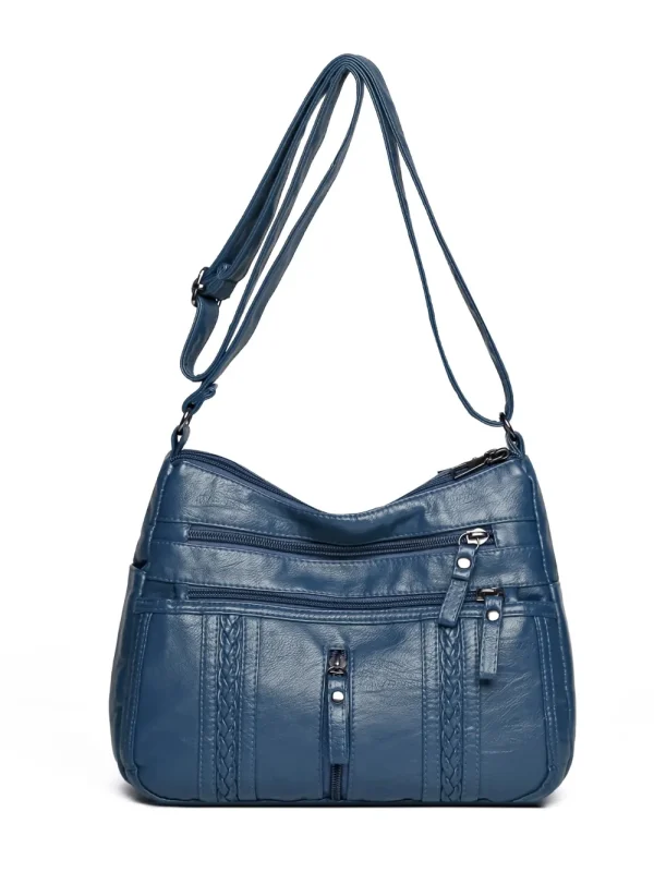 PU Leather Adjustable Strap Shoulder Bag - Image 4